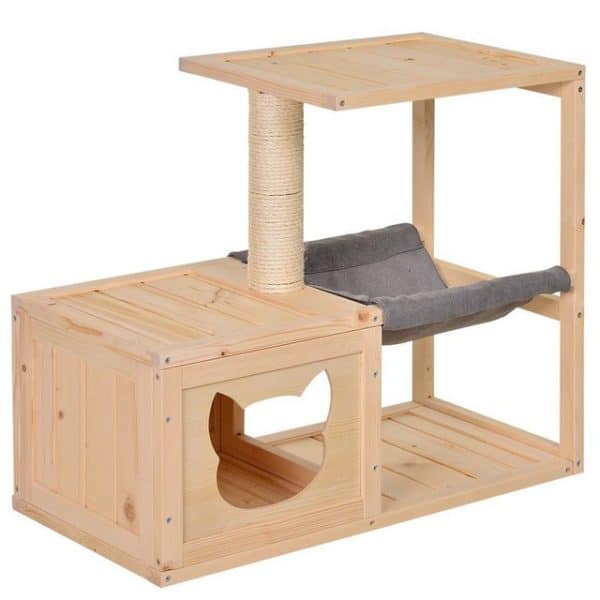 PawHut Tierbett Katzenhaus Kratzbaum Test