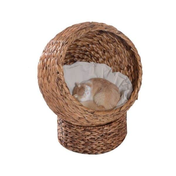 PawHut Tierhaus Rattan Katzenbett Test