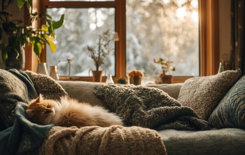 Heizkosten sparen mit Katze: Tipps für den Winter